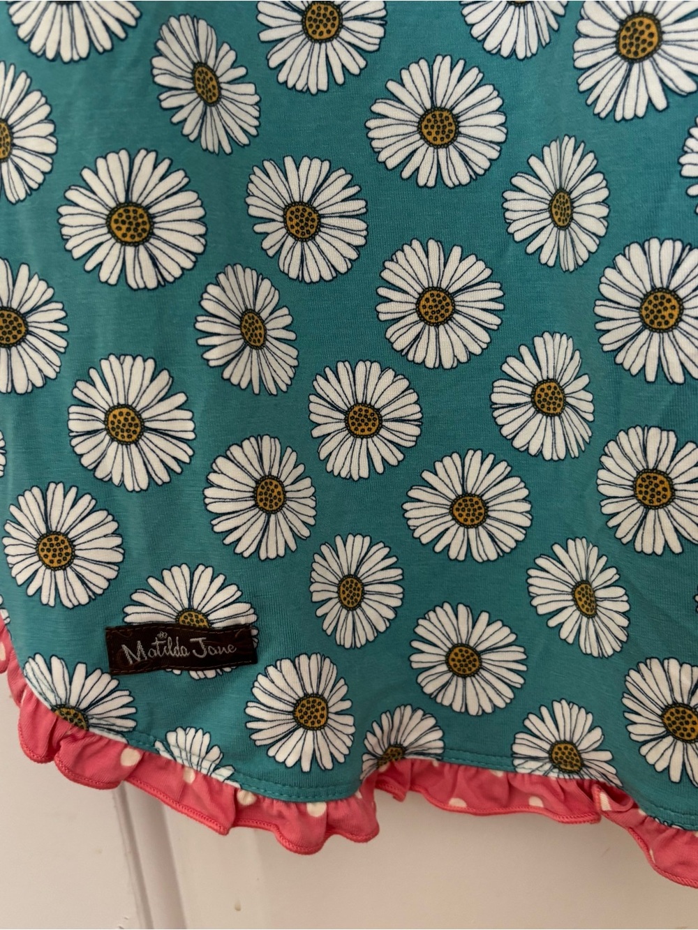 Matilda Jane Enchanted Cora daisy print sleep shirt nightgown small soft floral - Picture 7 of 12